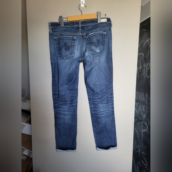 AG Women's Cigarette Roll Up Jeans, Size 28 X 26 inseam - Picture 4 of 6